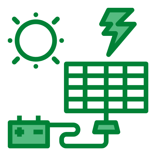 how does solar powered generator works